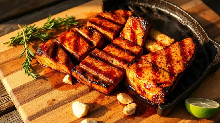 grilled tofu steaks marinated