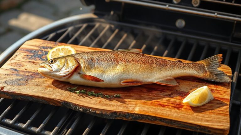 grilling fish safely on planks