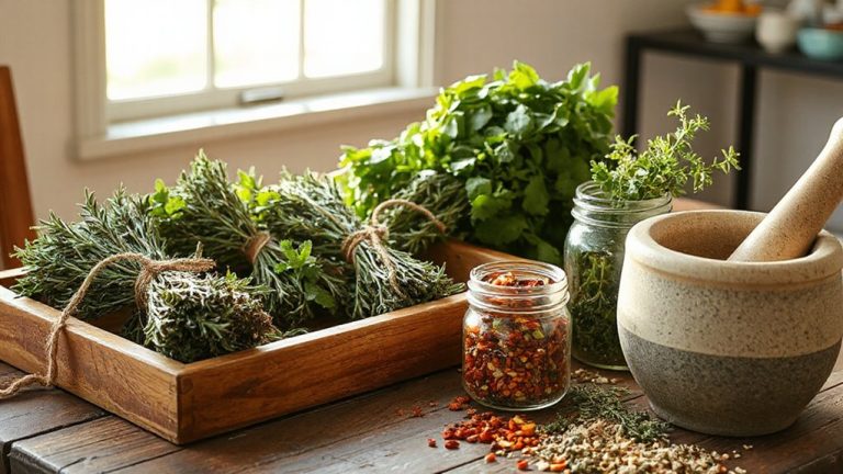 grow dry blend herbs