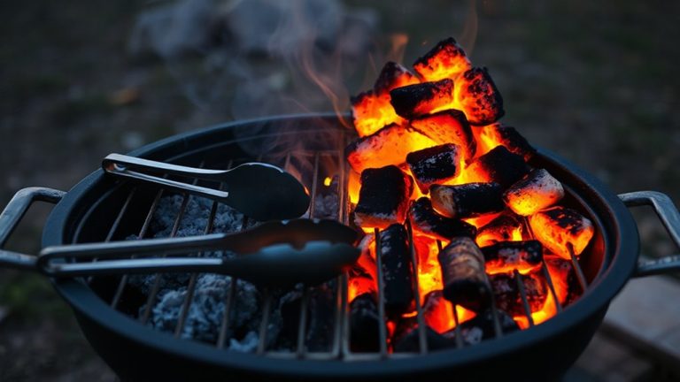 half grill fire setup