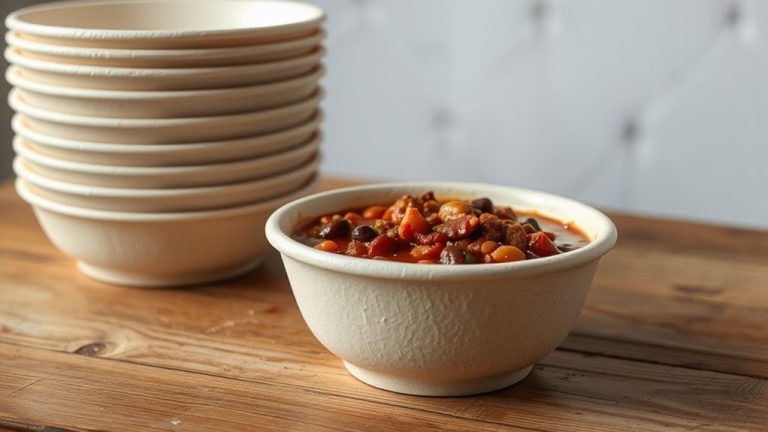 hearty chili disposable bowls