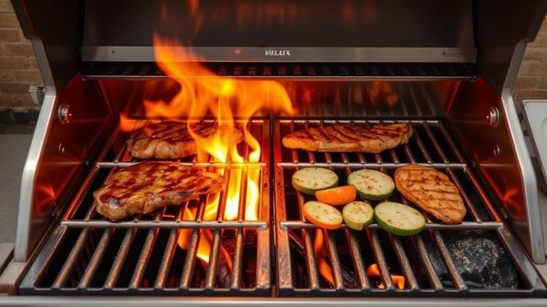 heat deflectors for zoned cooking