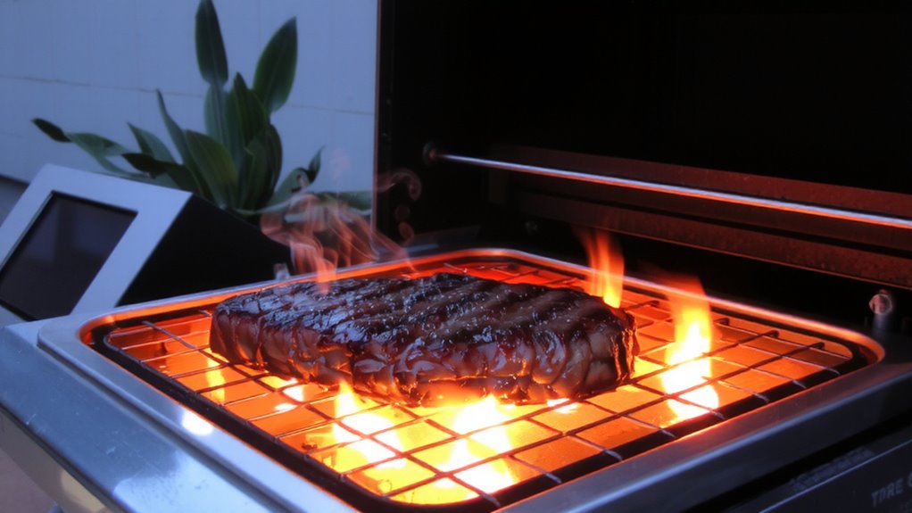 infrared cooking with direct heat