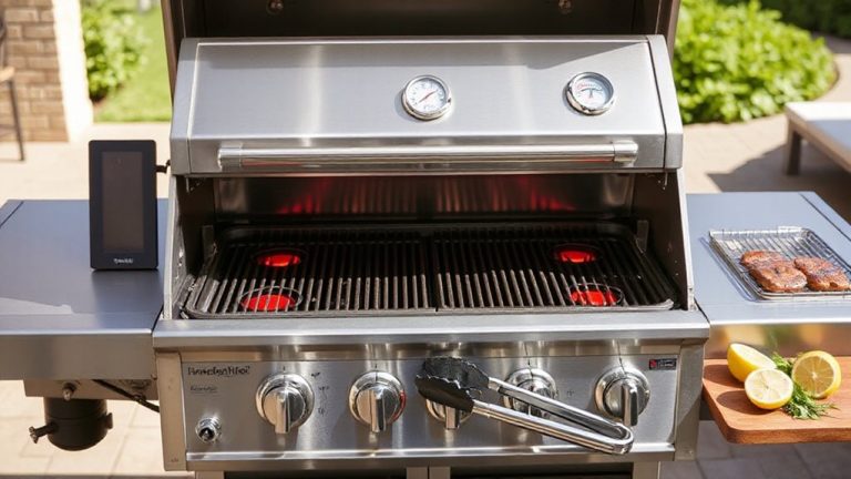 infrared gas grill setup