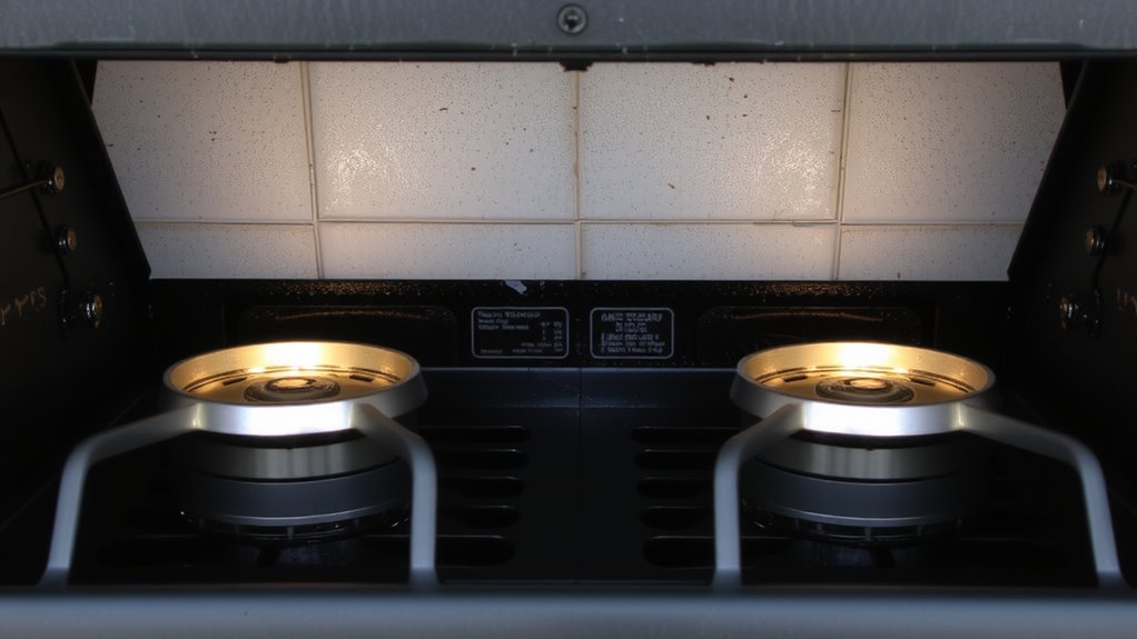inspect burner alignment and condition