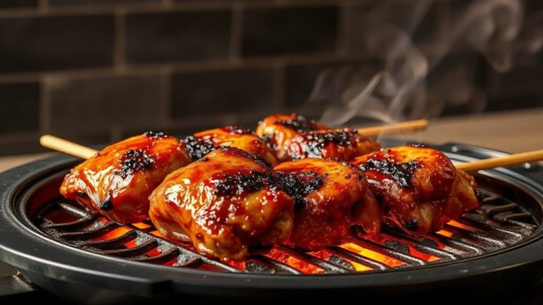 juicy skewered chicken thighs konro