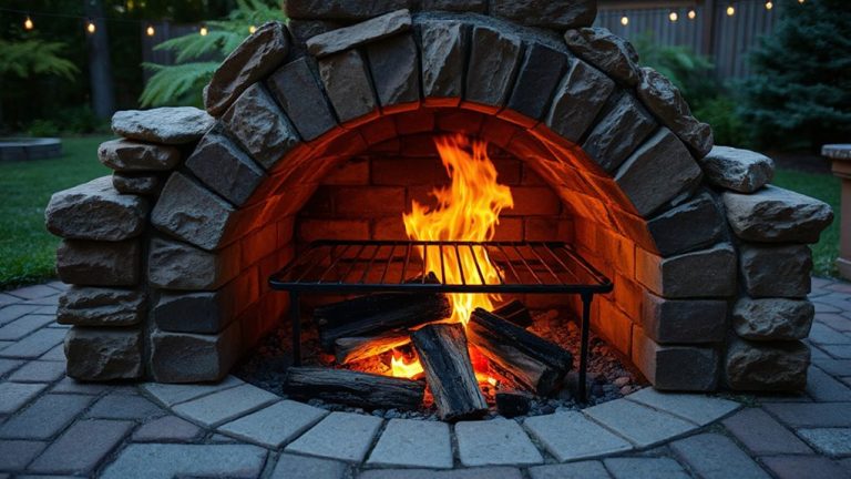 keyhole fire pit grilling