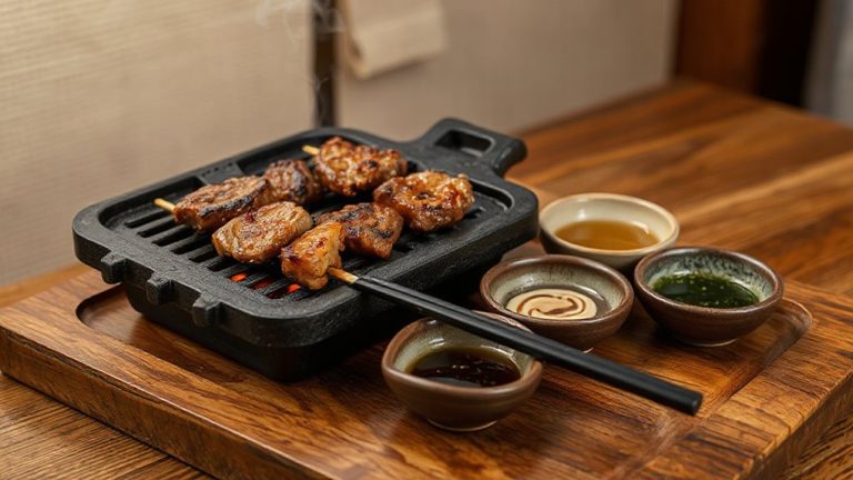 konro grilled with japanese sauces
