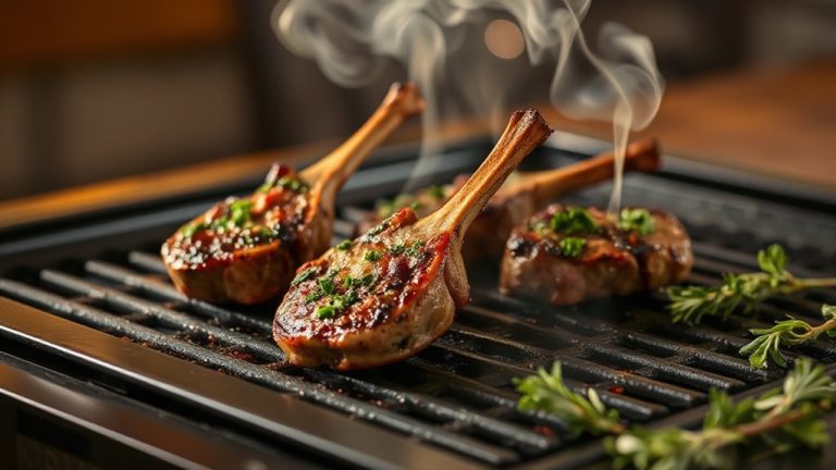 lamb chops with mint rosemary