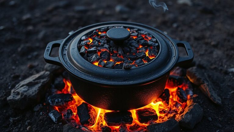 layer coals evenly around