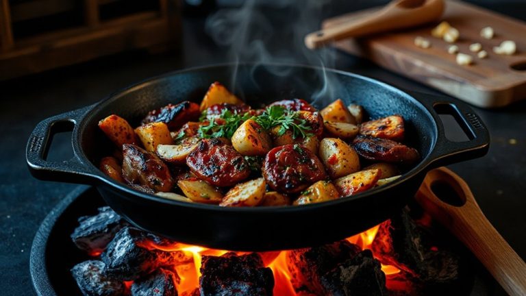 layered flavors in outdoor cookery