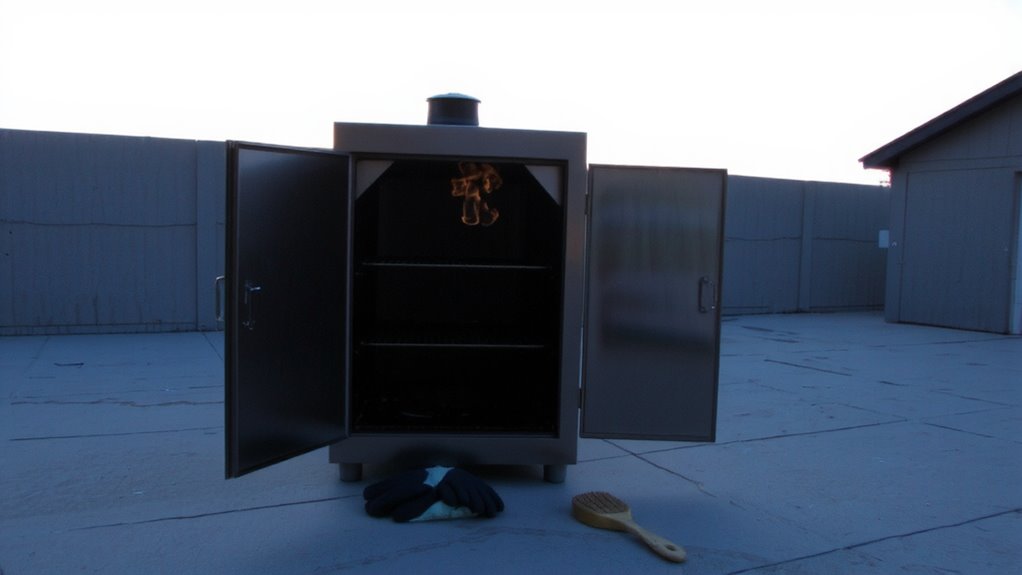 let smoker cool completely