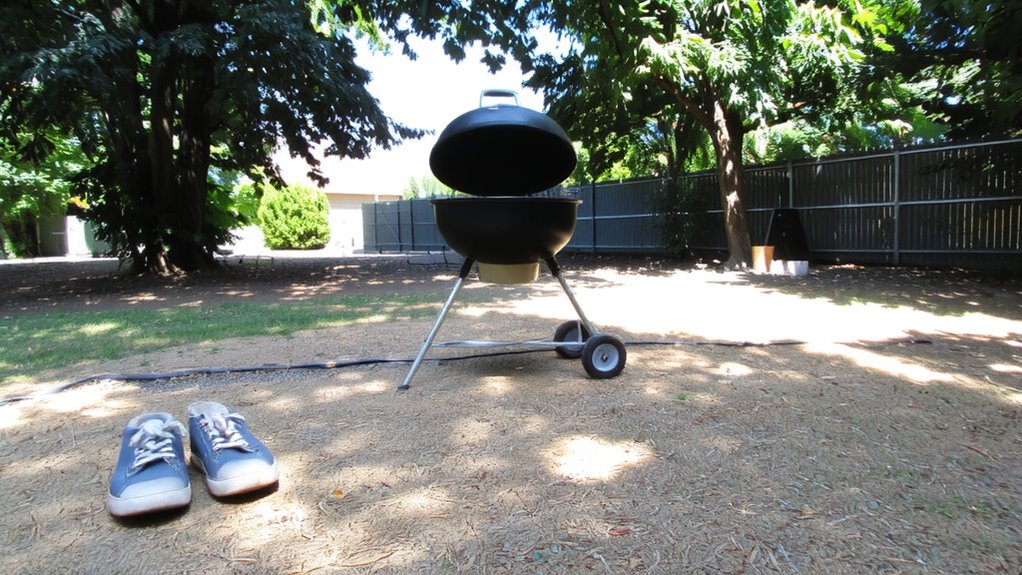 level ground ensures even cooking
