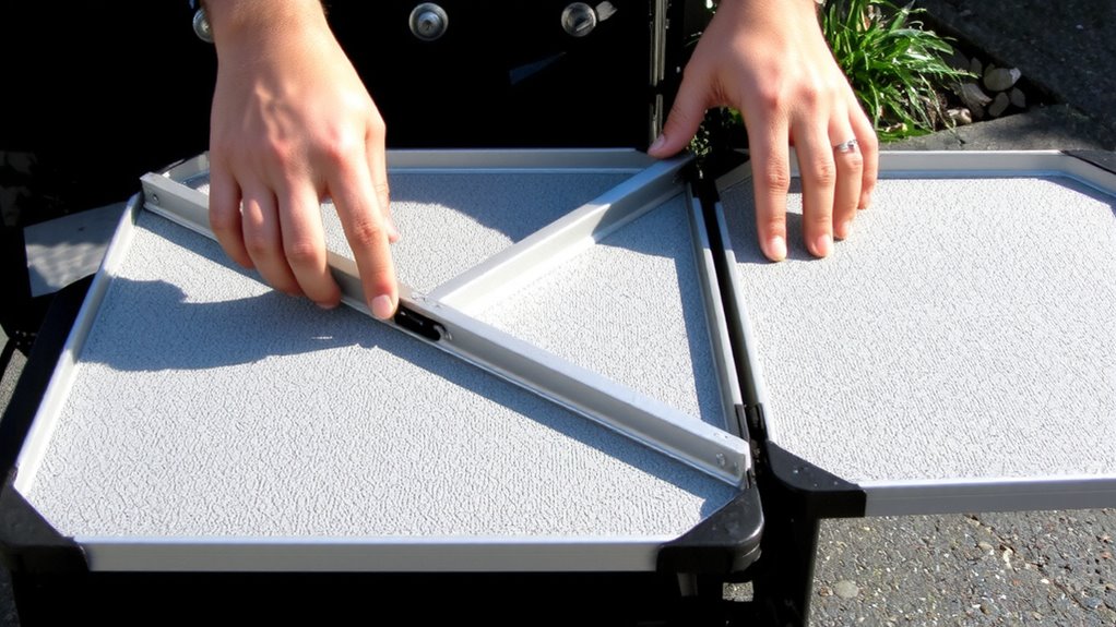 lightweight durable metal shelves