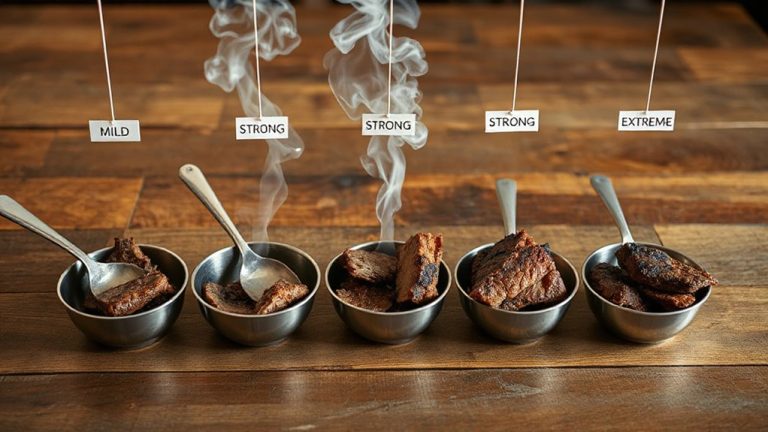 matching flavor strength to dish intensity