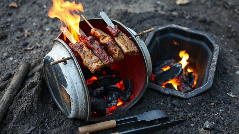 metal drum grill conversion