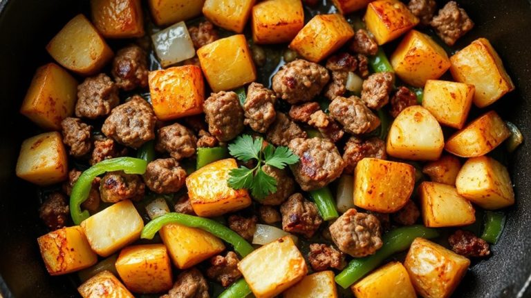 no chop turkey sausage hash