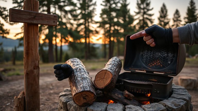 no lid grilling with explosive logs