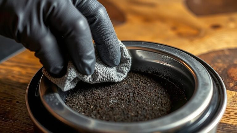 non abrasive drip pan cleaning