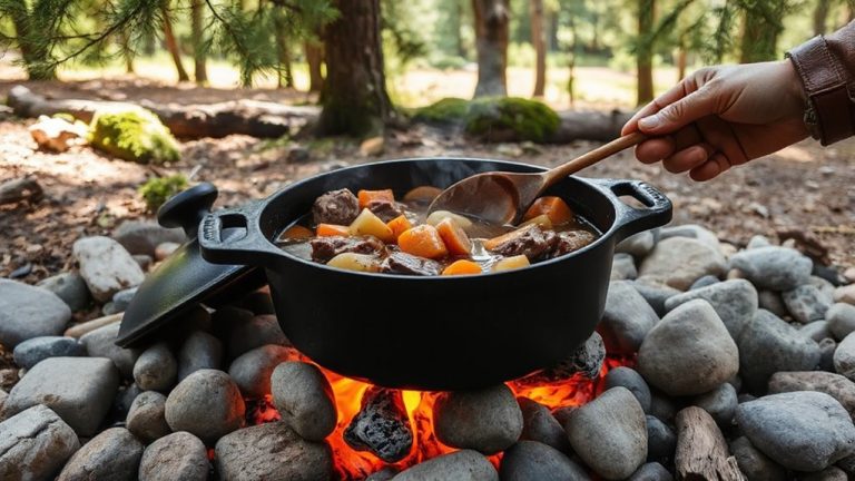 one pot beef stew camping