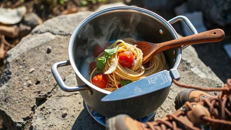 one pot camping pasta