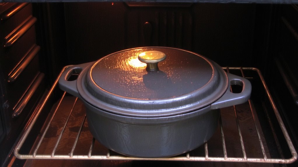 oven seasoning cast iron dutch oven