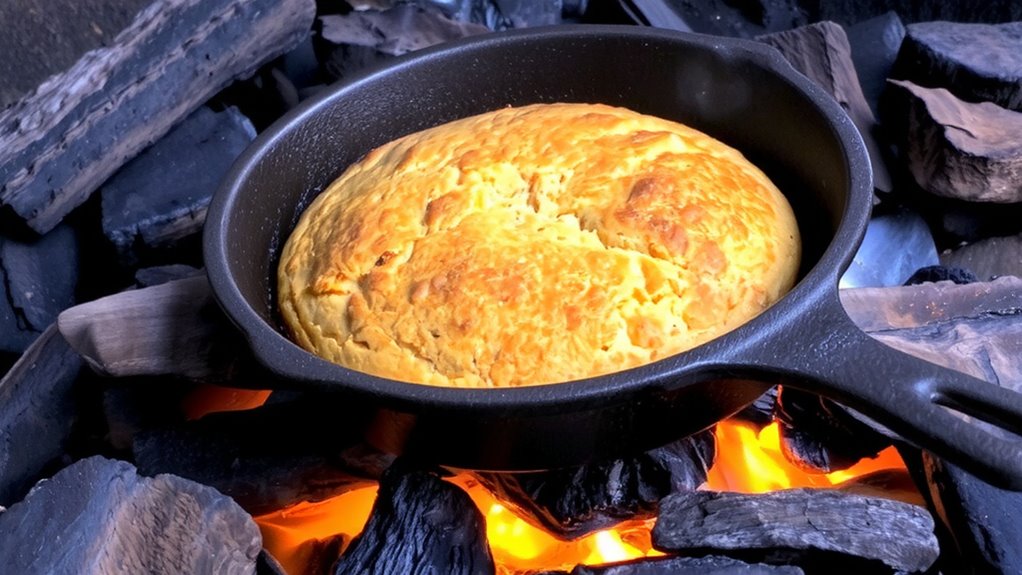 perfect coals for cornbread