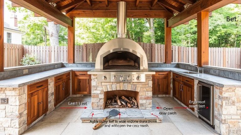 pizza oven placement safety