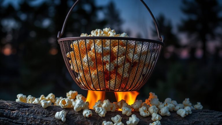 popcorn over open flame