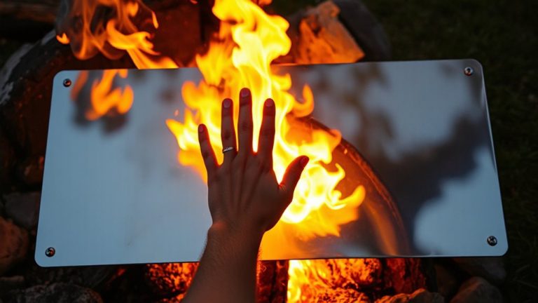 reflective fire shield use