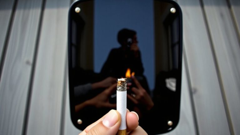 reflective shields behind smokers