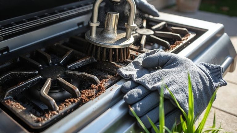 remove and clean burnt residue