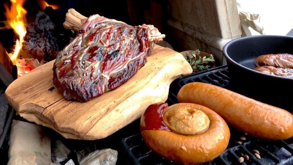 ribeye and strip steaks