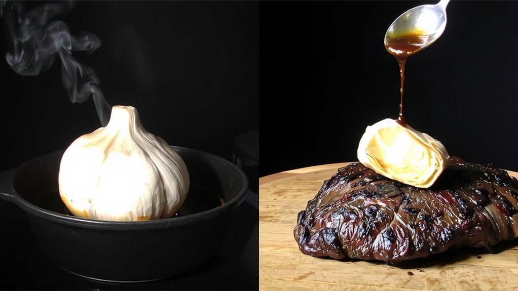 roasted garlic sweetness and depth