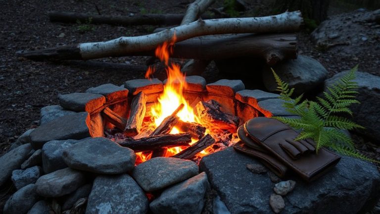 safe backcountry cooking fire