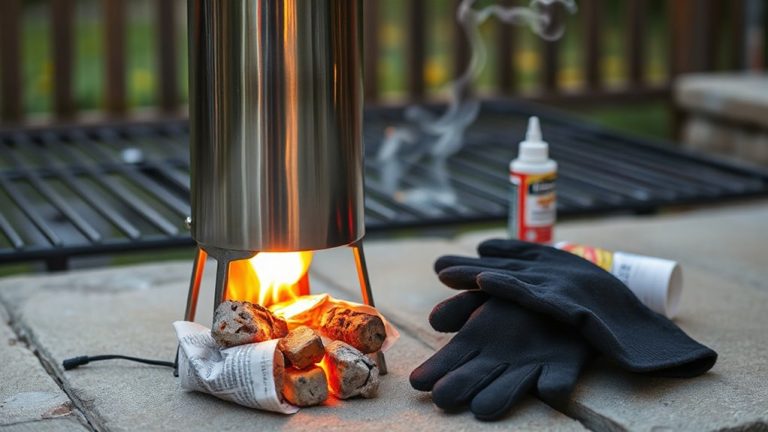 safe chimney starter grilling