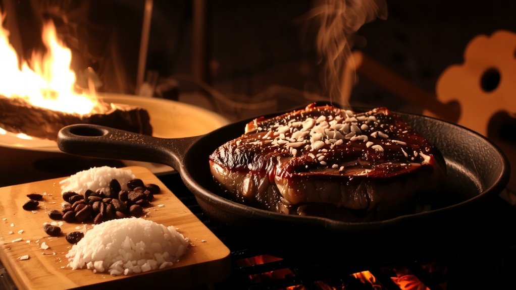 salt enhances grilled flavor