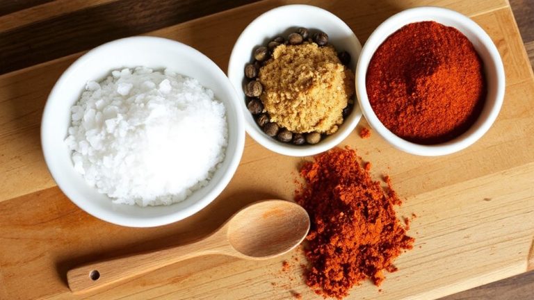 salt pepper sugar paprika