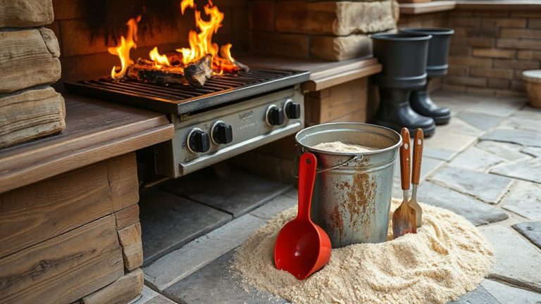 sand buckets prevent grease fires