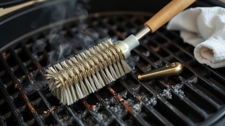 sanitize kamado grates safely