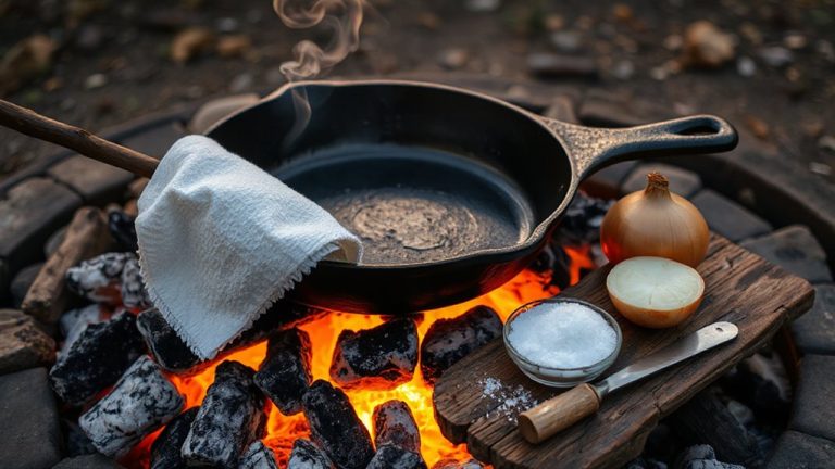 seasoning and cleaning cast iron