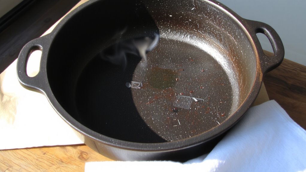 seasoning creates non stick durability