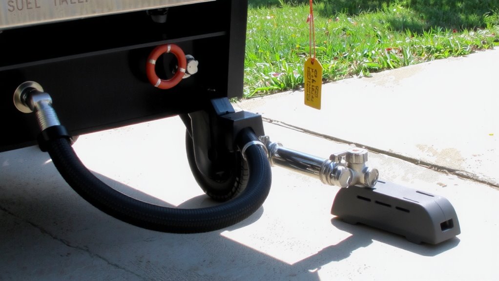 secure gas line connection