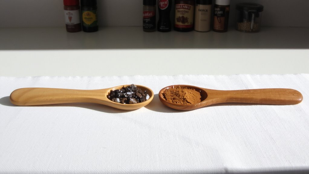 separate spoons for distinct flavors