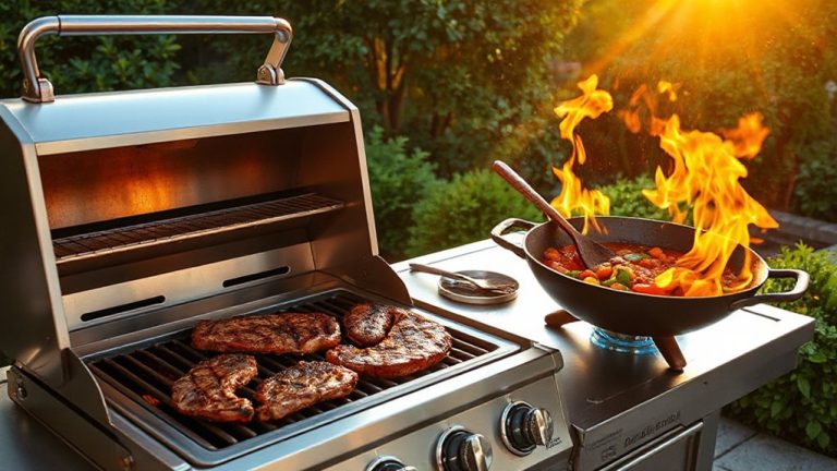side burners enhance cooking versatility