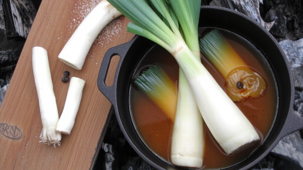 smoked leek broth base
