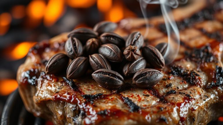 smoky black cardamom enhances lamb