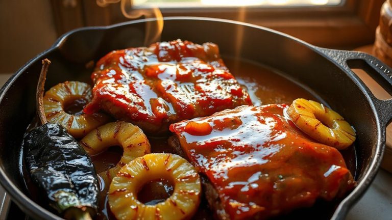 smoky chipotle pineapple pork glaze