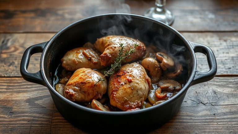 smothered chicken thighs dutch oven