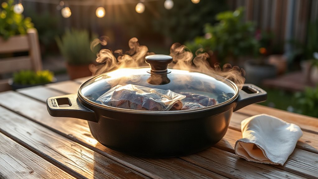 sous vide in skillets